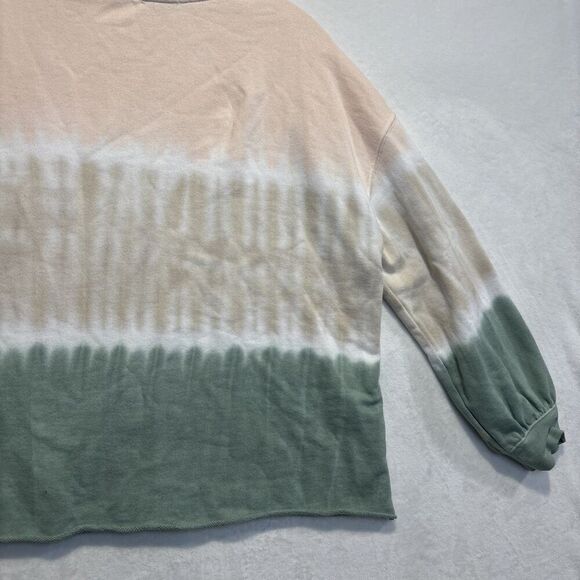 Rails Women's Reeves Sherbert Tie Dye Terry Sweatshirt Raw Hem Size Small - Picture 11 of 15